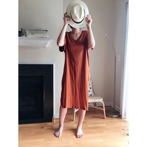 Dress with side slit